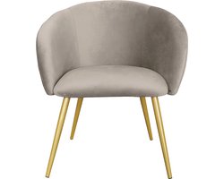 Clayre & Eef Eetkamerstoel 65x64x74 cm Grijs IJzer