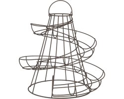 Clayre & Eef Eierhouder 33x33x35 cm Zwart IJzer