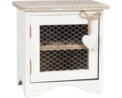 Clayre & Eef Eierkastje 19x14x19 cm Wit Hout