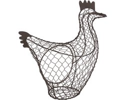 Clayre & Eef Eiermand Kip 32 cm Bruin Metaal