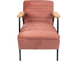 Clayre & Eef Fauteuil met Armleuning 60x69x78 cm Roze Textiel Relax Stoel