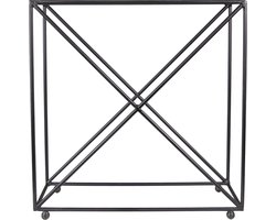Clayre & Eef Flessenhouder 44x15x45 cm Zwart IJzer