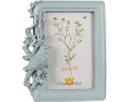 Clayre & Eef Fotolijst 10x15 cm Blauw Kunststof Glas Fotokader