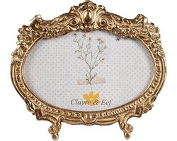 Clayre & Eef Fotolijst 10x15 cm Goudkleurig Polyresin
