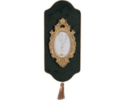 Clayre & Eef Fotolijst 10x15 cm Groen Goudkleurig Kunststof Glas Wanddecoratie