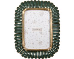 Clayre & Eef Fotolijst 10x15 cm Groen Kunststof