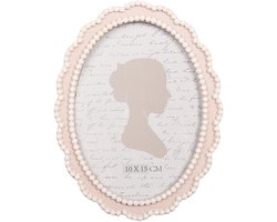 Clayre & Eef Fotolijst 10x15 cm Roze Kunststof