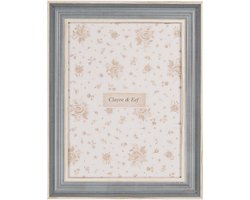 Clayre & Eef Fotolijst 13x18 cm Blauw Houtproduct