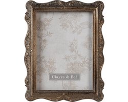 Clayre & Eef Fotolijst 13x18 cm Goudkleurig Polyresin