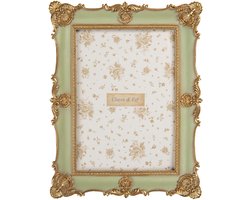 Clayre & Eef Fotolijst 13x18 cm Groen Kunststof