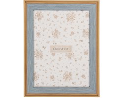 Clayre & Eef Fotolijst 15x20 cm Blauw Houtproduct