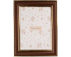 Clayre & Eef Fotolijst 15x20 cm Bruin Kunststof