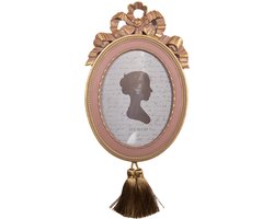 Clayre & Eef Fotolijst 15x20 cm Roze Kunststof