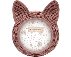 Clayre & Eef Fotolijst Kat Roze Kunststof