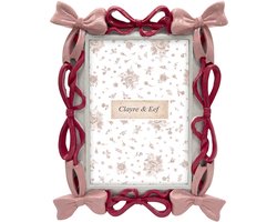 Clayre & Eef Fotolijst Roze Kunststof