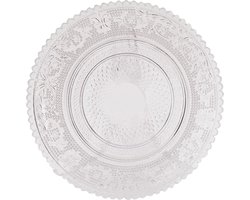 Clayre & Eef Gebaksbord Ø 15 cm Glas