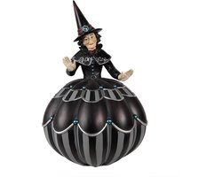 Clayre & Eef Halloween decoratie Heks 26 cm Zwart Polyresin Herfst decoratie