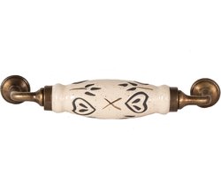 Clayre & Eef Handgreep 17 cm Beige IJzer