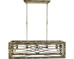Clayre & Eef Hanglamp 97x30x100 cm Bruin Beige IJzer