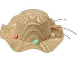 Clayre & Eef Hoed Kind Beige Papierstro