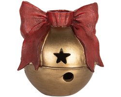 Clayre & Eef Kandelaar 13x12x13 cm Goudkleurig Kunststof