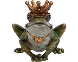 Clayre & Eef Kandelaar 14x14x13 cm Groen Polyresin