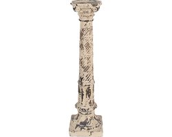 Clayre & Eef Kandelaar 16x16x63 cm Beige Bruin Polyresin