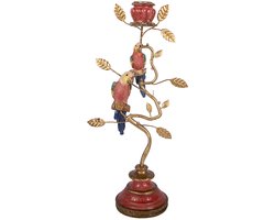 Clayre & Eef Kandelaar 16x9x33 cm Goudkleurig Kunststof