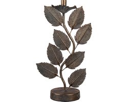 Clayre & Eef Kandelaar 27x13x44 cm Koperkleurig Ijzer Bladeren Kaarsenstandaard