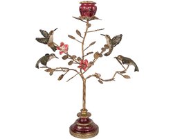 Clayre & Eef Kandelaar 27x17x38 cm Goudkleurig Kunststof