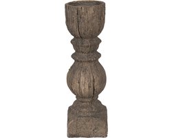 Clayre & Eef Kandelaar 32 cm Bruin Kunststof Kaarsenstandaard Kaarsenhouder