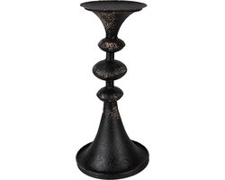 Clayre & Eef Kandelaar 34 cm Zwart Metaal