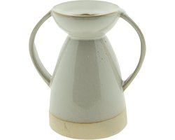 Clayre & Eef Kandelaar 9 cm Beige Porselein