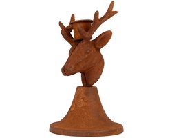 Clayre & Eef Kandelaar Bruin Metaal