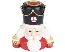 Clayre & Eef Kandelaar Notenkraker 8x6x9 cm Rood Kunststof