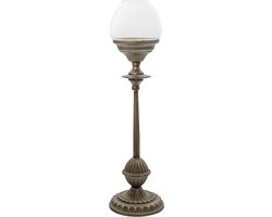 Clayre & Eef Kandelaar Ø 15*57 cm Zilverkleurig Ijzer Kaarsenstandaard Kaarsenhouder