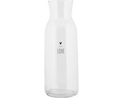 Clayre & Eef Karaf 1000 ml Transparant Glas LOVE
