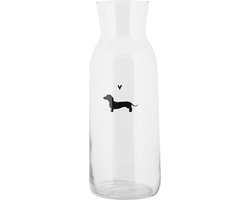 Clayre & Eef Karaf 1000 ml Transparant Glas Teckel