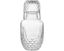 Clayre & Eef Karaf met Glas 550 ml Transparant Glas