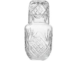 Clayre & Eef Karaf met Glas 550 ml Transparant Glas
