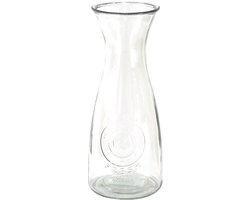 Clayre & Eef Karaf Ø 10x27 cm Glas Country Style Waterkan
