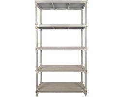 Clayre & Eef Kast 110x40x210 cm Grijs Hout