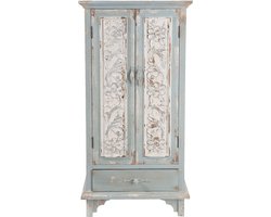 Clayre & Eef Kast 67x38x143 cm Groen Hout