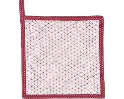 Clayre & Eef Katoenen Pannenlap rood - DOT45R