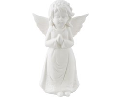 Clayre & Eef Kerstdecoratie 11*8*18 cm Wit Porselein Decoratief Figuur Decoratieve Accessoires Woonaccessoires