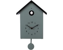 Clayre & Eef Koekoeksklok 20x10x26 cm Groen Kunststof