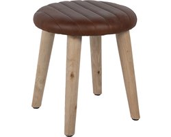 Clayre & Eef Krukje 36x36x40 cm Bruin Leder