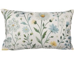 Clayre & Eef Kussenhoes 35x50 cm Beige Polyester