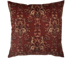 Clayre & Eef Kussenhoes 45x45 cm Rood Polyester