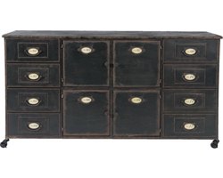 Clayre & Eef Ladekast 152x44x86 cm Bruin Ijzer Rechthoek Commode
